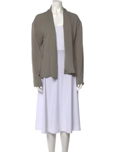 Pre-owned Dries Van Noten Open Front Long Sleeve Sweatshirt In Neutral