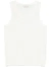 Dries Van Noten Men Merit Knit Tank Top In White