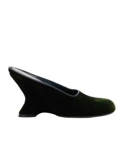 Dries Van Noten Open-toe High-heeled Sandals In Green