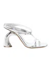 Dries Van Noten Open-toe High-heeled Sandals In Silver