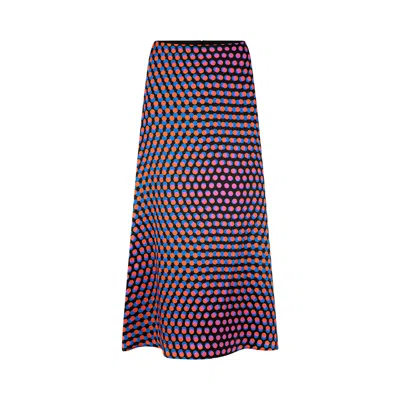 Pre-owned Dries Van Noten Optical Layered Polka Dot Skirt 'black' | Women's Size 36