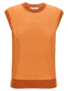 Dries Van Noten 'tamara' Crew Neck Vest In Orange