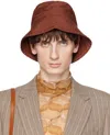Dries Van Noten Orange Gilly Hat In 701 Rust