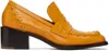 Dries Van Noten Orange Stitch Heels In 353 Orange