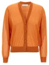 Dries Van Noten Long-sleeved Cardigan In Orange