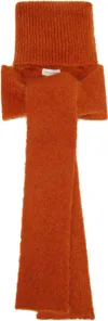 Dries Van Noten Orange Techno Scarf