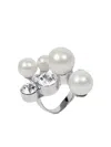 Dries Van Noten Ornamented Ring In White