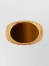 Dries Van Noten Oval Stone Smooth Finish Signet Ring In Gold