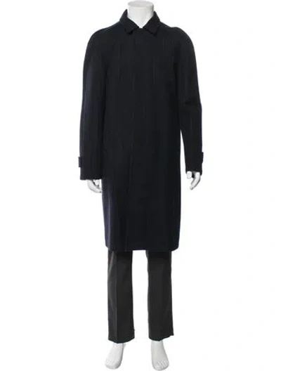 Pre-owned Dries Van Noten Overcoat In Blue