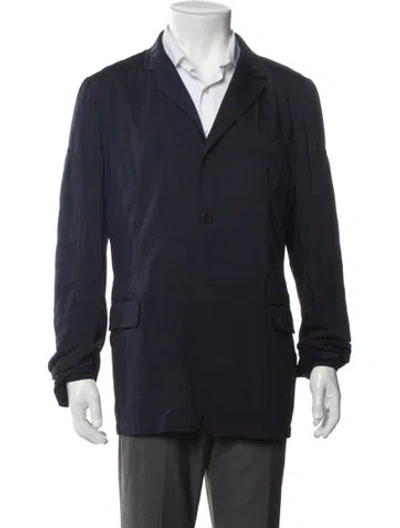 Pre-owned Dries Van Noten Overcoat In Blue