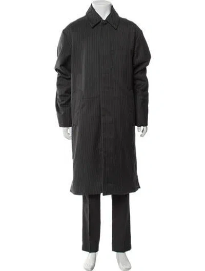 Pre-owned Dries Van Noten Overcoat In Gray
