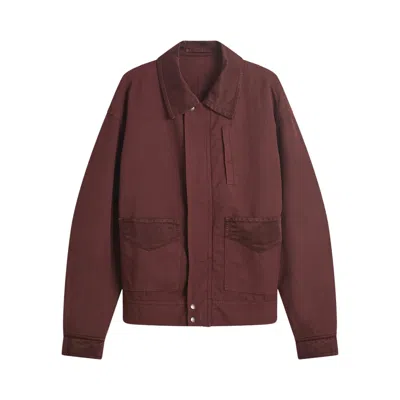 Pre-owned Dries Van Noten Overdyed Double Weave Jacket 'burgundy' | Red | Men's Size M