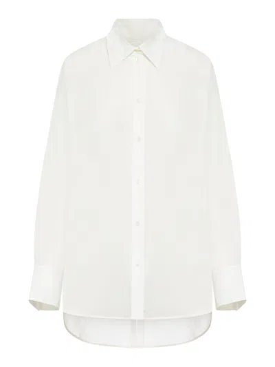 Dries Van Noten Oversize Cotton Shirt In White