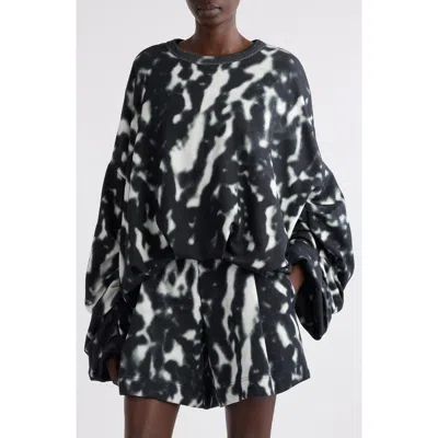 Dries Van Noten Hannet Sweater Abstract Pattern In Black