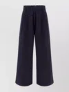 Dries Van Noten Navy Pleated Sweatpants