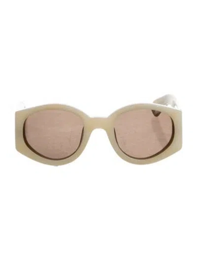 Pre-owned Dries Van Noten Oversize Tinted Sunglasses In Neutral
