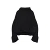 Dries Van Noten Hooded Sweater Front Pocket In Black