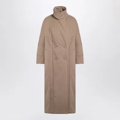 DRIES VAN NOTEN DRIES VAN NOTEN  OVERSIZED COAT IN CAMEL-COLOURED COTTON