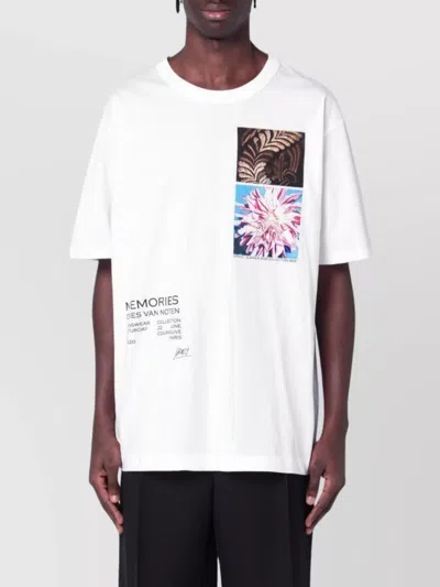 DRIES VAN NOTEN OVERSIZED COTTON CREW NECK T SHIRT