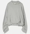 Dries Van Noten Oversized Cotton Jersey Hoodie In Grey