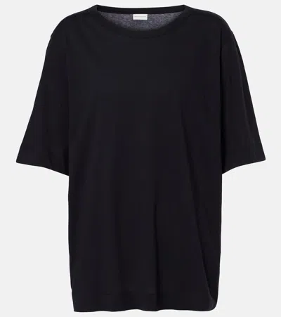Dries Van Noten Oversized Cotton Jersey T-shirt In Black