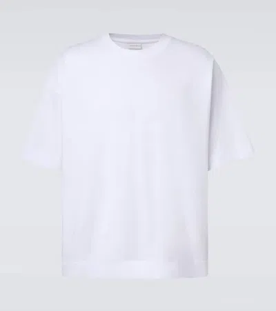 Dries Van Noten Oversized Cotton Jersey T-shirt In White