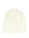 Dries Van Noten Oversized Double-breasted Blazer In White