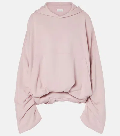 DRIES VAN NOTEN OVERSIZED DRAPED COTTON HOODIE