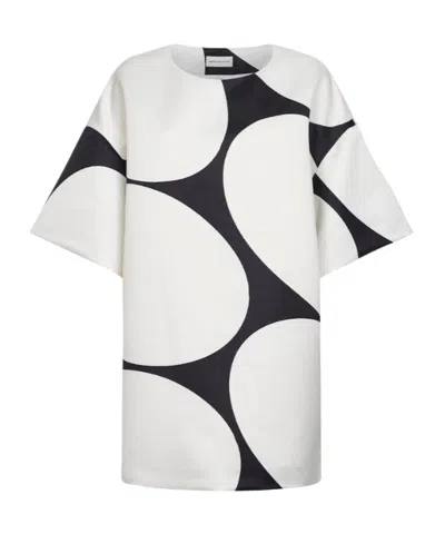 Dries Van Noten Oversized Mini Dress In Neutral