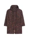 Dries Van Noten Oversized Printed Parka In Brown