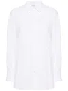 Dries Van Noten Casio Long-sleeve Button-down Shirt In White