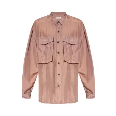 Pre-owned Dries Van Noten Oversized Shirt With Flap Pockets 'lilac' | Pink | Men's Size S