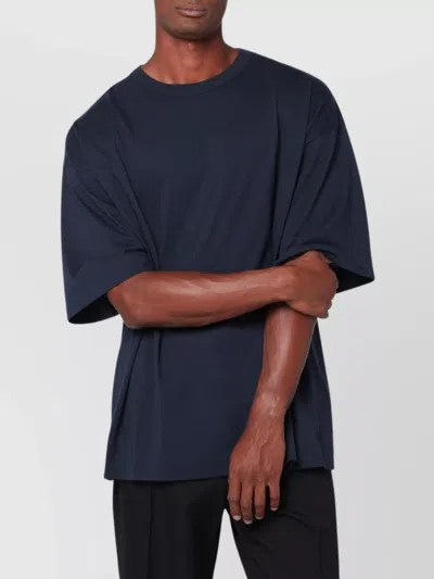 DRIES VAN NOTEN OVERSIZED SHORT SLEEVE ROUND NECK COTTON T-SHIRT
