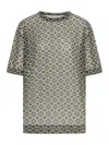 Dries Van Noten Oversized Transparent T-shirt In Green