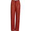 Dries Van Noten Pachas Floral Georgette Drawstring Pants