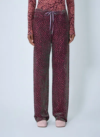 Dries Van Noten Pachas Pants In Pink