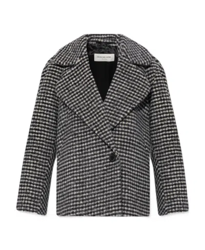 DRIES VAN NOTEN DRIES VAN NOTEN PADDED SLEEVE ROUND COAT