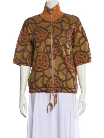 Pre-owned Dries Van Noten Paisley Print Jacket In Orange