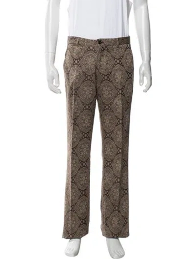 Pre-owned Dries Van Noten Paisley Print Pants In Neutral