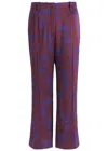 Dries Van Noten Womens Burgundy Puvis Floral-print Wide-leg Satin Trousers In Burgundy