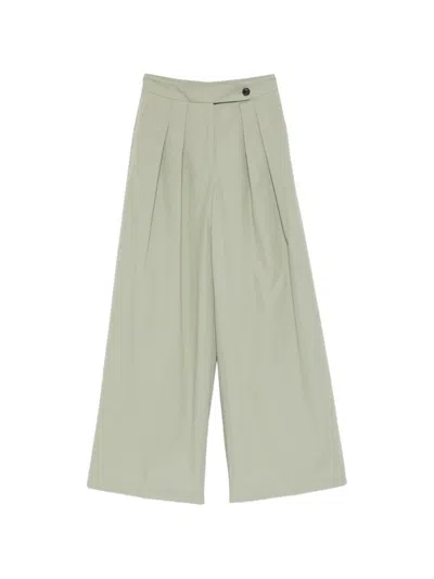 Dries Van Noten Pamplona Cotton Trousers In Green