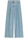 Dries Van Noten Pleated Jeans In Blue