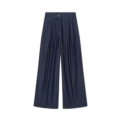 Pre-owned Dries Van Noten Pamplona Denim Pants 'indigo' | Blue | Women's Size M