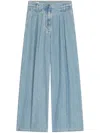 Dries Van Noten Pleated Jeans In Blue