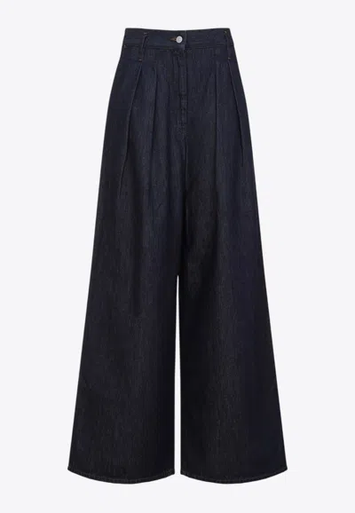 DRIES VAN NOTEN PAMPLONA JEANS WITH LOGO-PATCH