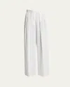 Dries Van Noten Pamplona Pleated Wide Leg Trousers