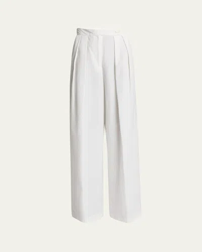 DRIES VAN NOTEN PAMPLONA PLEATED WIDE-LEG PANTS