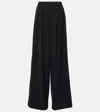 DRIES VAN NOTEN PLEATED WOOL-BLEND trousers