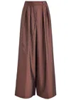 Dries Van Noten Pamplona Wide Leg Trousers In Burgundy