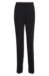 Dries Van Noten Ankle Length Polyester Pandoris Trousers In Black